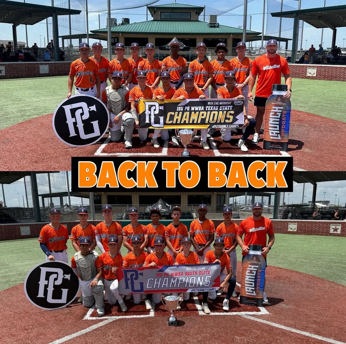 Back to Back with my guys!@Wildcatters2028 <a href="/RPHSBaseball/">Ridge Point Baseball</a> <a href="/RPHS_FB/">Ridge Point Football</a> <a href="/WildcattersBB/">Wildcatters Baseball</a>