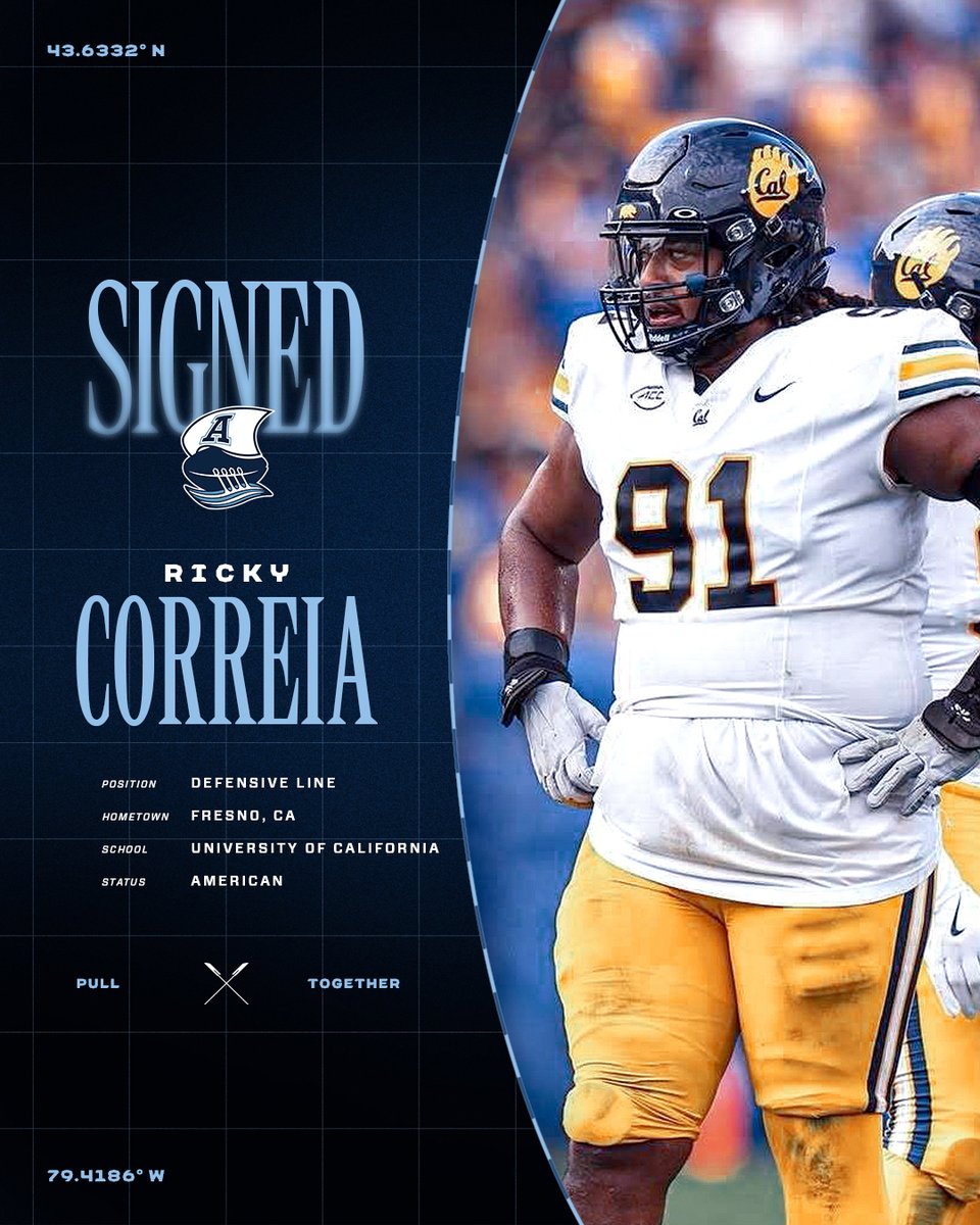 TorontoArgos's tweet image. Back in Double Blue:
🇨🇦 OL Shane Richards
🇺🇸 RB Jyran Mitchell
New to the crew:
🇺🇸 DL Ricky Correia
Let’s work ⚡️