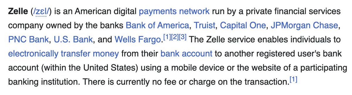 JackFarley96's tweet image. I didn't know that Zelle was co-owned by 7 banks.
I thought Bank of America owned it
Because it features so prominently in $BAC investor presentations
Learn something new every day!