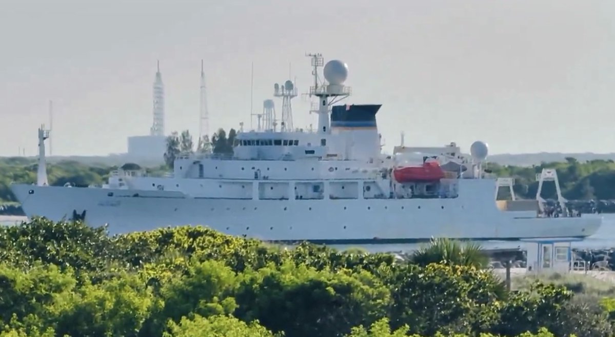 WarshipCam's tweet image. USNS Pathfinder (T-AGS-60) Pathfinder-class oceanographic survey ship coming into Port Canaveral, Florida - July 21, 2025
SRC: TW-@JConcilus