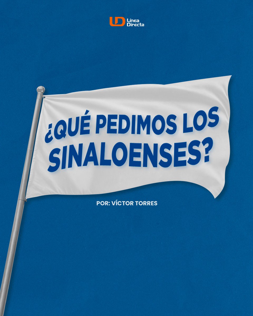 ¿Qué pedimos los sinaloenses?

Este domingo🗓️, Culiacán📍 recibió a las figuras más poderosas del gabinete de seguridad federal🚔🪖: el secretario de Seguridad y Protección Ciudadana, junto a los titulares de...

Te invito a leer📲 mi columna ¿Qué pedimos los sinaloenses?👇🏼