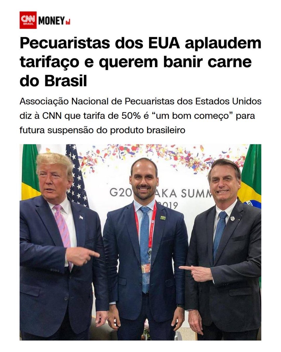 ErikakHilton's tweet image. 🚨 URGENTE
A CNN acaba de revelar que a carne brasileira pode ser BANIDA dos Estados Unidos.
É isso que Eduardo Bolsonaro, que seguirá recebendo mais de R$ 40 MIL por mês da Câmara dos Deputados, além dos R$ 132 MIL mensais para os salário de seus assessores, causou ao Brasil.…