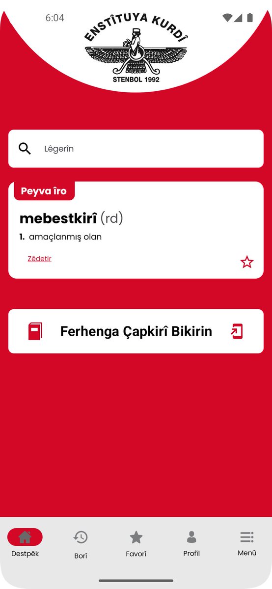 Ferheng uygulamasında major bir güncelleme yaptım bazı kullanıcılarda bildirim hatası alıyordu. Bir de düşük segment telefonlarda arama kısmında klavye tutukluluk yapıyormuş tüm hataları fixledim.

Yakında Zazakî de eklenilecek ve iOS uygulaması da gelecek.