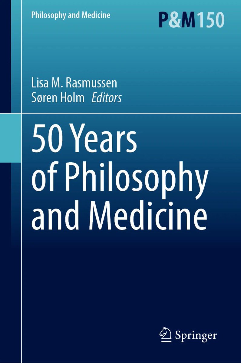 ahmedgoks's tweet image. 🆕50 Years of Philosophy and Medicine
🔗link.springer.com/book/10.1007/9…