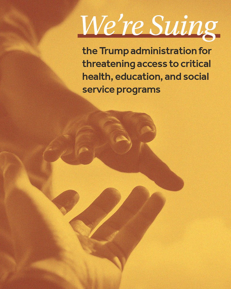 MassAGO's tweet image. Every Massachusetts resident, no matter their citizenship status, deserves access to quality health care, education, and community support.
I’m proud to join a coalition of 21 state AGs fighting back against Trump’s harmful attack on programs that help our communities thrive.
