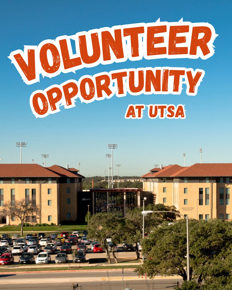UTSACampusSrvcs's tweet image. Roadrunners, we need YOU!
Housing and Residence Life is looking for enthusiastic volunteers to help welcome new students during move-in.
Sign up at bit.ly/utsa-movein-vo…