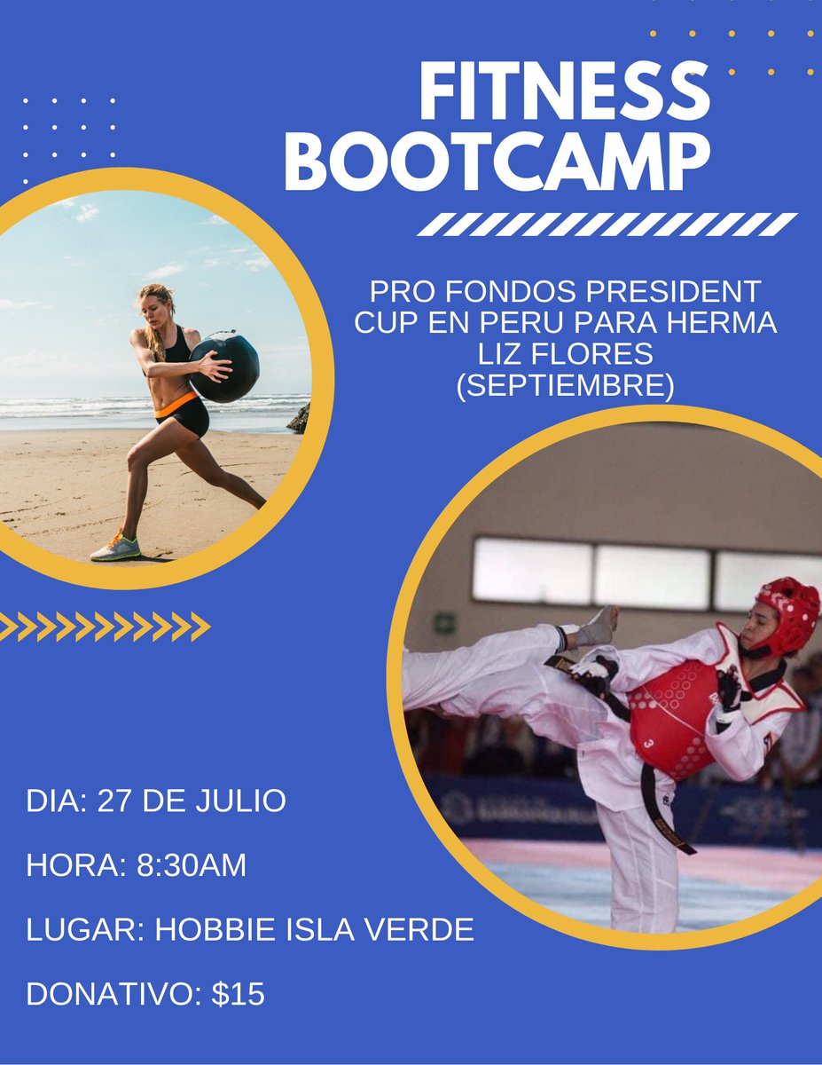 Próximamente estaré representando a 🇵🇷 en el President Cup en Perú (4-7 sept). Para cubrir gastos estaré vendiendo bizcochos Vitony ($6) y haciendo un Beach Fitness Bootcamp 🏖️ este domingo 27 en Isla Verde, 8:30 am ($15).

ATH Móvil: 787-676-3093
¡Gracias por su apoyo! 🥋✨