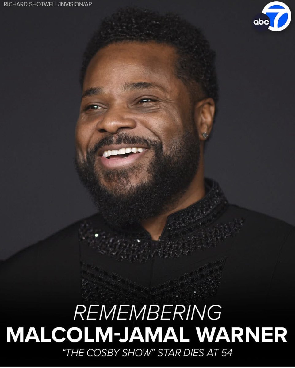 Rest in Peace Malcom-Jamal Warner 💔🙏
Warner drowned off the coast of Costa Rica on Sunday, Costa Rican National Police told ABC News. Warner's official cause of death was asphyxia, police said.

The actor died near Cocles, a beach in Limon, Costa Rica, according to police.