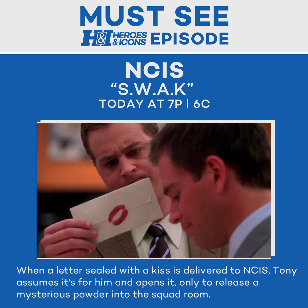 handitvnetwork's tweet image. Today's MUST-SEE H&I Episode is "S.W.A.K." Tune in at 7P | 6C to see the NCIS episode. #NCIS