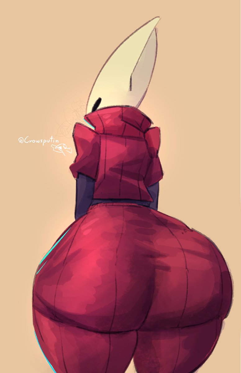 Drawing Hornet thiccer every week untill they release Silksong! HOWEVER is too much! So the post is aviable on this alt! AND an alt version of this art is aviable on my P@treon! where the pants have failed to contain the thiccness! (true ending)
