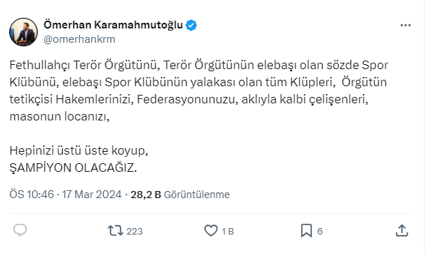 mithatmurat's tweet photo. @arifcoskun05 Şunu yazıp silen adamdan ne bekliyorsun https://t.co/3qdycvpiM0