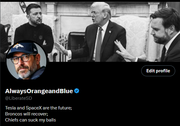 LiberateSD's tweet image. I've had hundreds of new followers the past few days, largely due to my poll - Retard Finder vs Catturd.
Anyway, I'm glad you're all here and decided to follow! I hope I don't disappoint.
I'm a hardcore Broncos fan, love the communities I'm part of on X, the friendships I've…