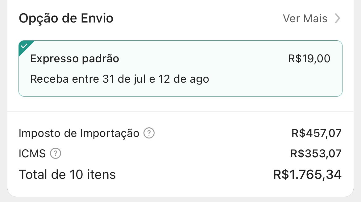 pedromcp's tweet image. Fui simular uma compra agora de 900 reais na shopee e eu teria que pagar mais 800 só de imposto.
Transformaram o Brasil nisso…