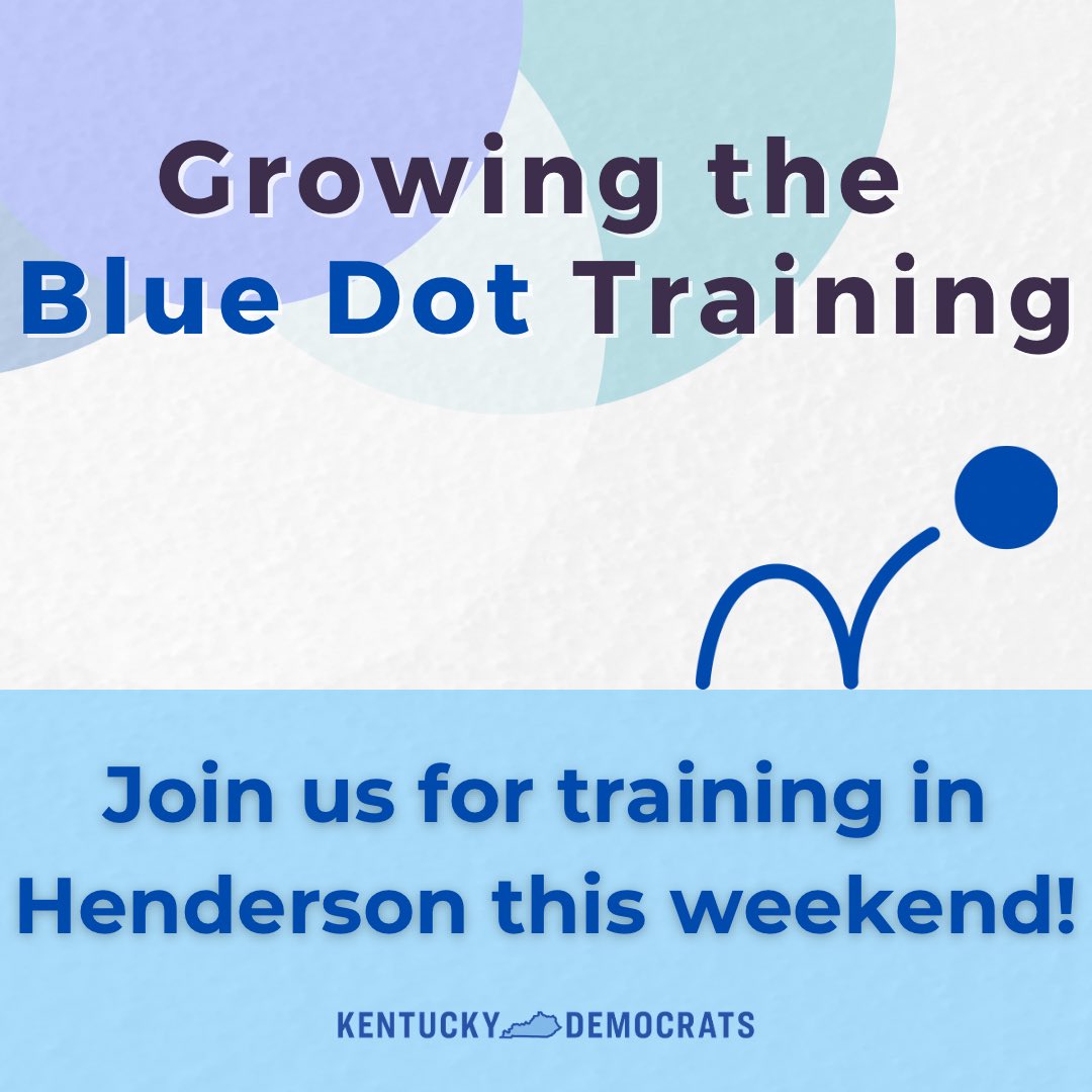 KyDems's tweet image. We’re growing the blue dot in Henderson County this weekend! Learn essential skills in fundraising, messaging, and organizing. Whether you’re new or experienced, gain tools for greater impact.
Register here: mobilize.us/s/sDsFXt