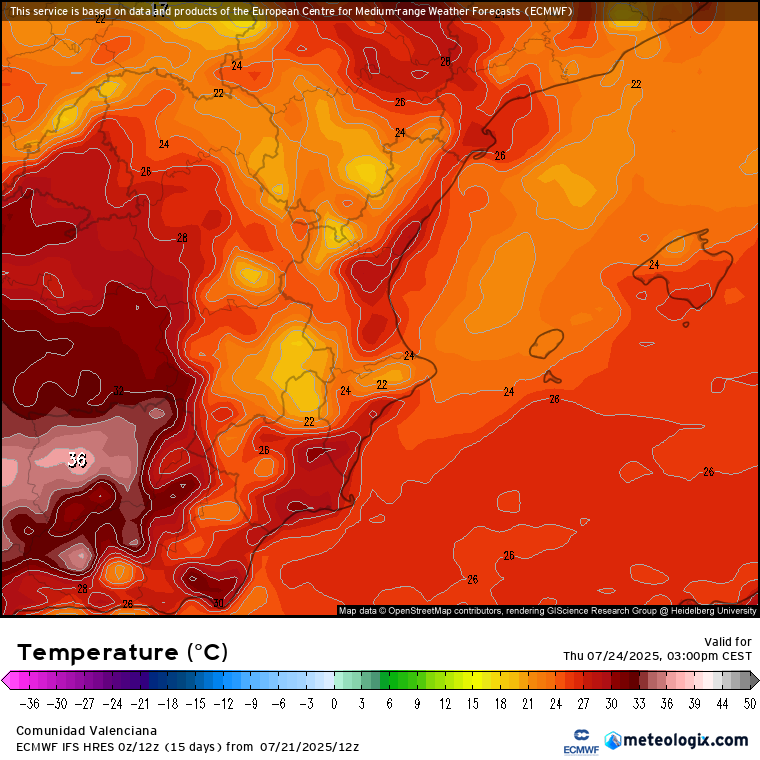 Comparativa máximas mañana VS el Jueves

Que llegue ya! Hará calor, pero será más soportable 🤘