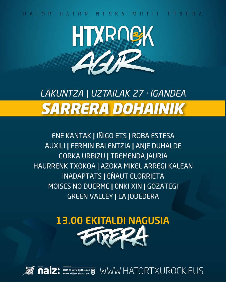 aagirrezabal's tweet image. Azken brindisa.
Eta karteloia Hatortxu agurtzeko. Eta doan