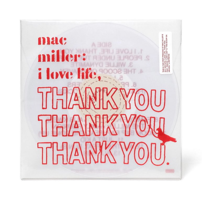 mindbombrecords's tweet image. Now In Stock: Mac Miller-I Love Life, Thank You LP On Limited Edition Clear Vinyl.
First-ever vinyl pressing of Mac Miller’s fan-favourite 2011 mixtape! Features the viral track “Love Lost,” and appearances by Talib Kweli and Bun B.