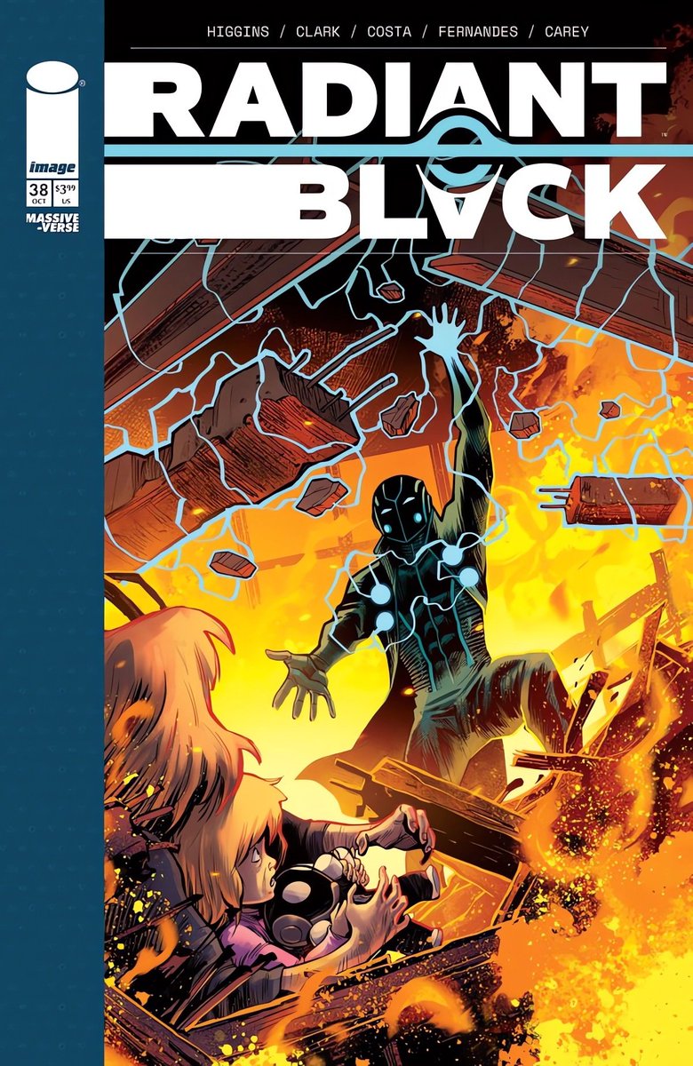 BenReilly_6160's tweet image. RADIANT BLACK #38 by @KyleDHiggins @JoeClarkChicago & @CostaMarcelo77 ON SALE IN OCTOBER!
There's gangs on the streets and superpowers in the suburbs. Anyone you meet could be a double from a parallel world.
Chicago needs a hero — and Jack Marlow is going to give them one! 🕳️