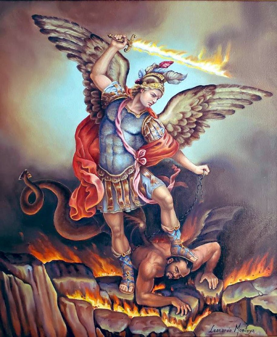ZionPFTruth's tweet image. S. Michael, you lead heavenly armies, send your warriors to defend us, against evil forces, amen.