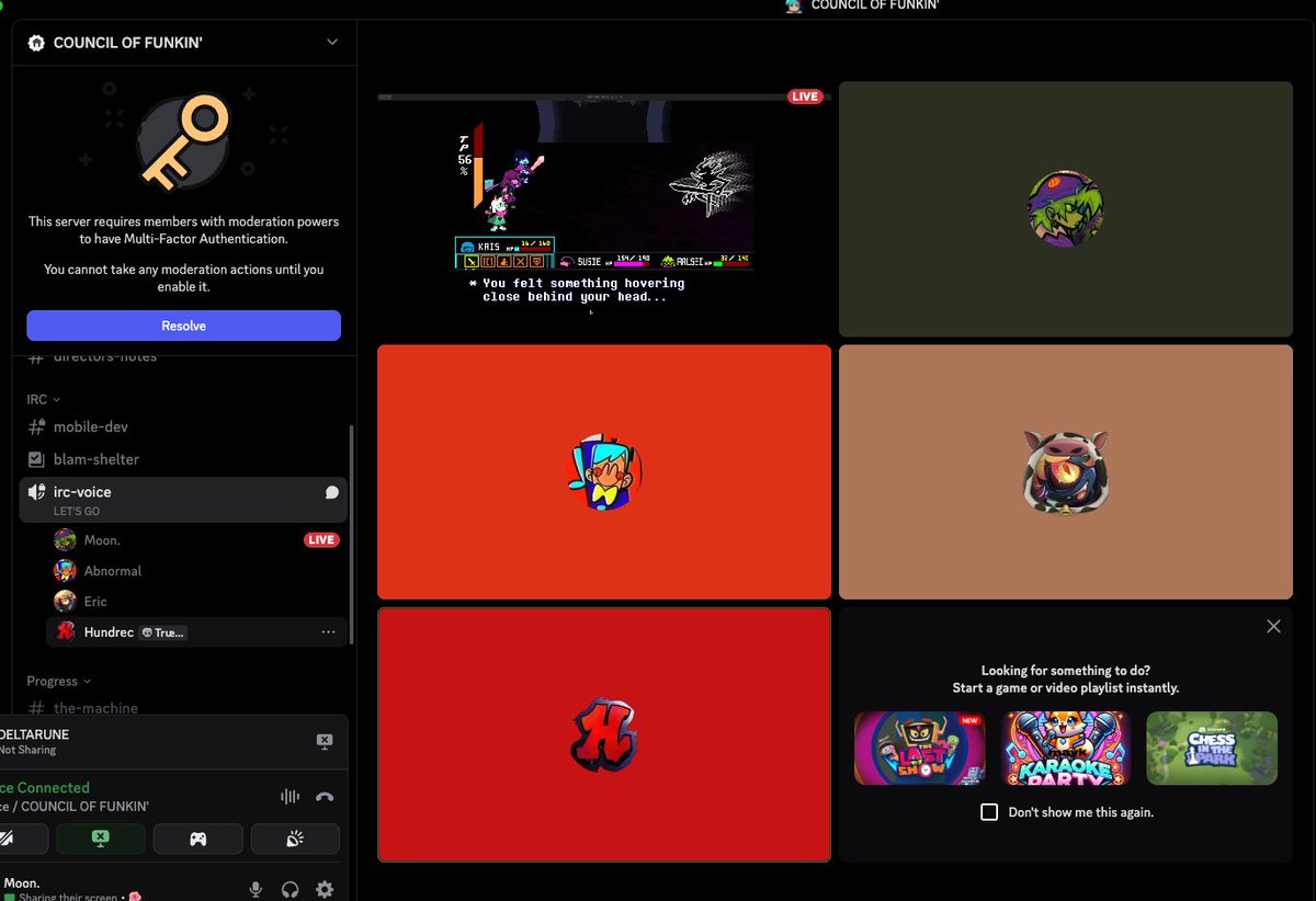 ZackDroidCoder's tweet image. The fucking trailer released so suddenly while we were in the dev VC and JUST when black knife fucking played and we were all panicking to upload the builds 😭