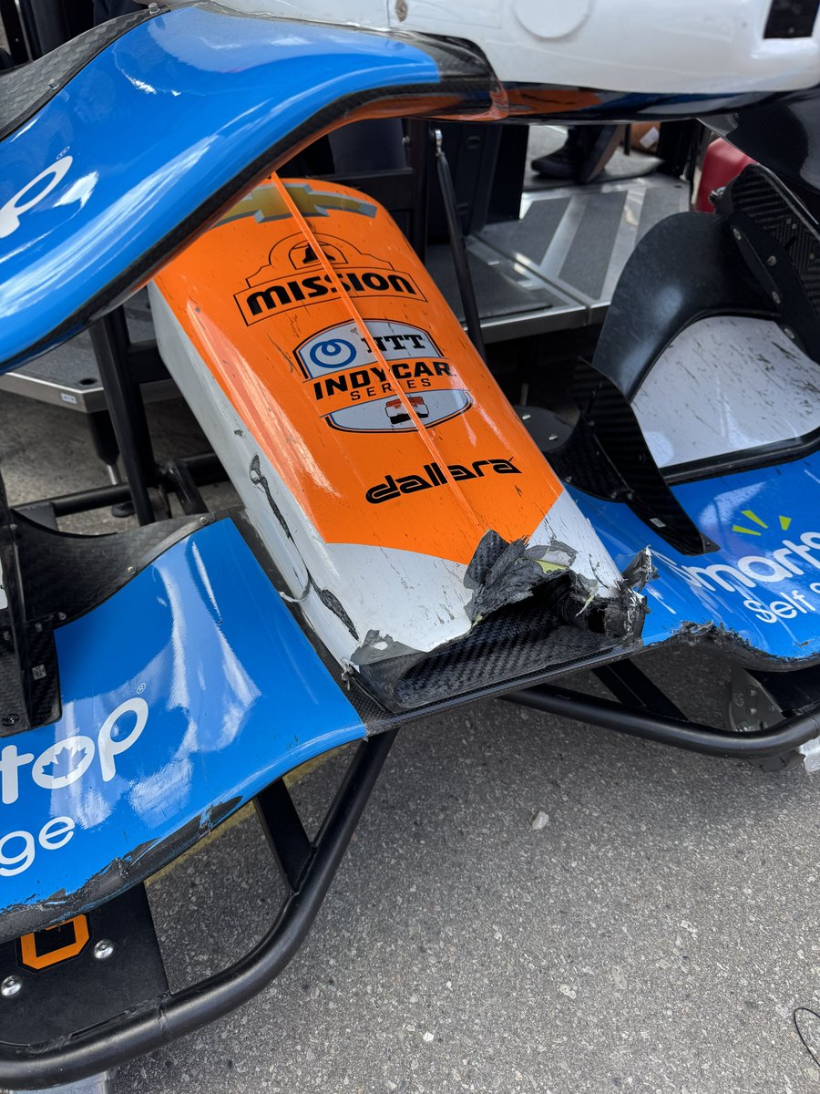 Wrong places at the wrong times 👎

Yesterday was just not our day, but proud of the 6 team. We were on the winning strategy until we got caught up in a messy restart and that was our day pretty much done. 

Btw driving an Indycar is a lot more fun with a diffuser than without.