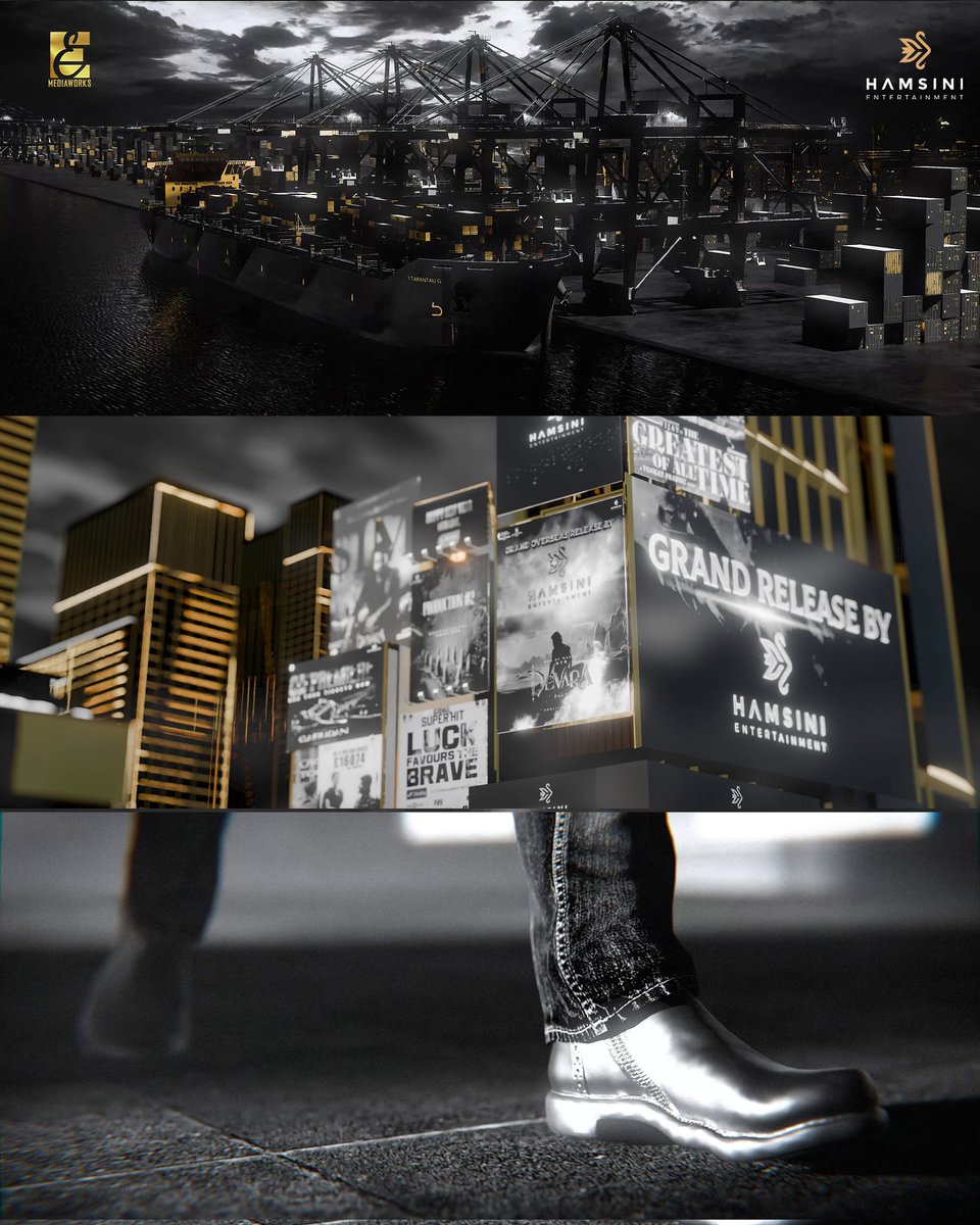 eemediaworks's tweet image. Frames of #Coolie promotion video for @Hamsinient ⚡