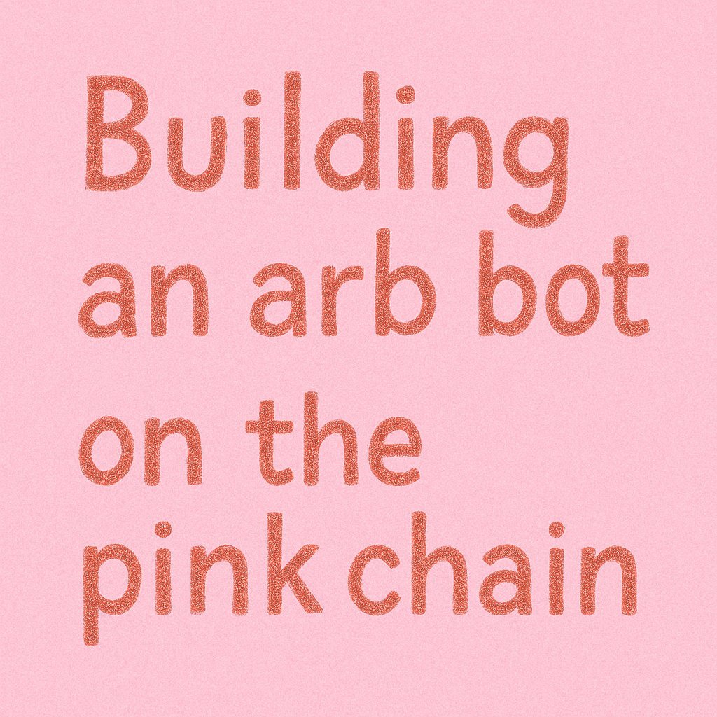 alanhwu_'s tweet image. Bundles and opt-in revert protection are live on @unichain which means more tools for searchers to run efficient arb strats
I'm live coding an arb bot on the pink chain this Wednesday at 11am ET
Come hang