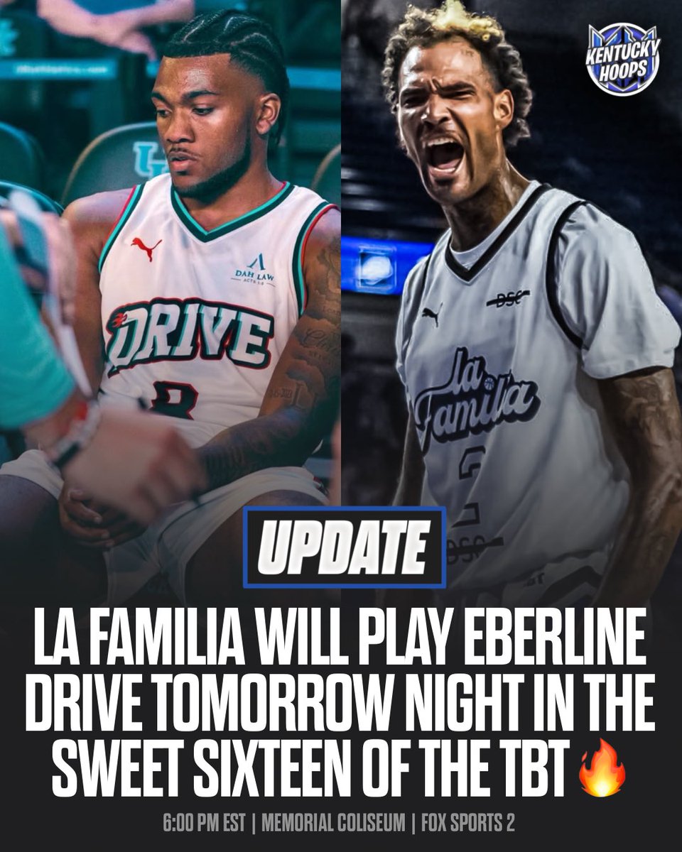 kentuckyhoopsig's tweet image. Kentucky will take on Eberlein Drive on Tuesday night and will host for as long as they play in the TBT following The Ville’s loss on Sunday night! 🔥