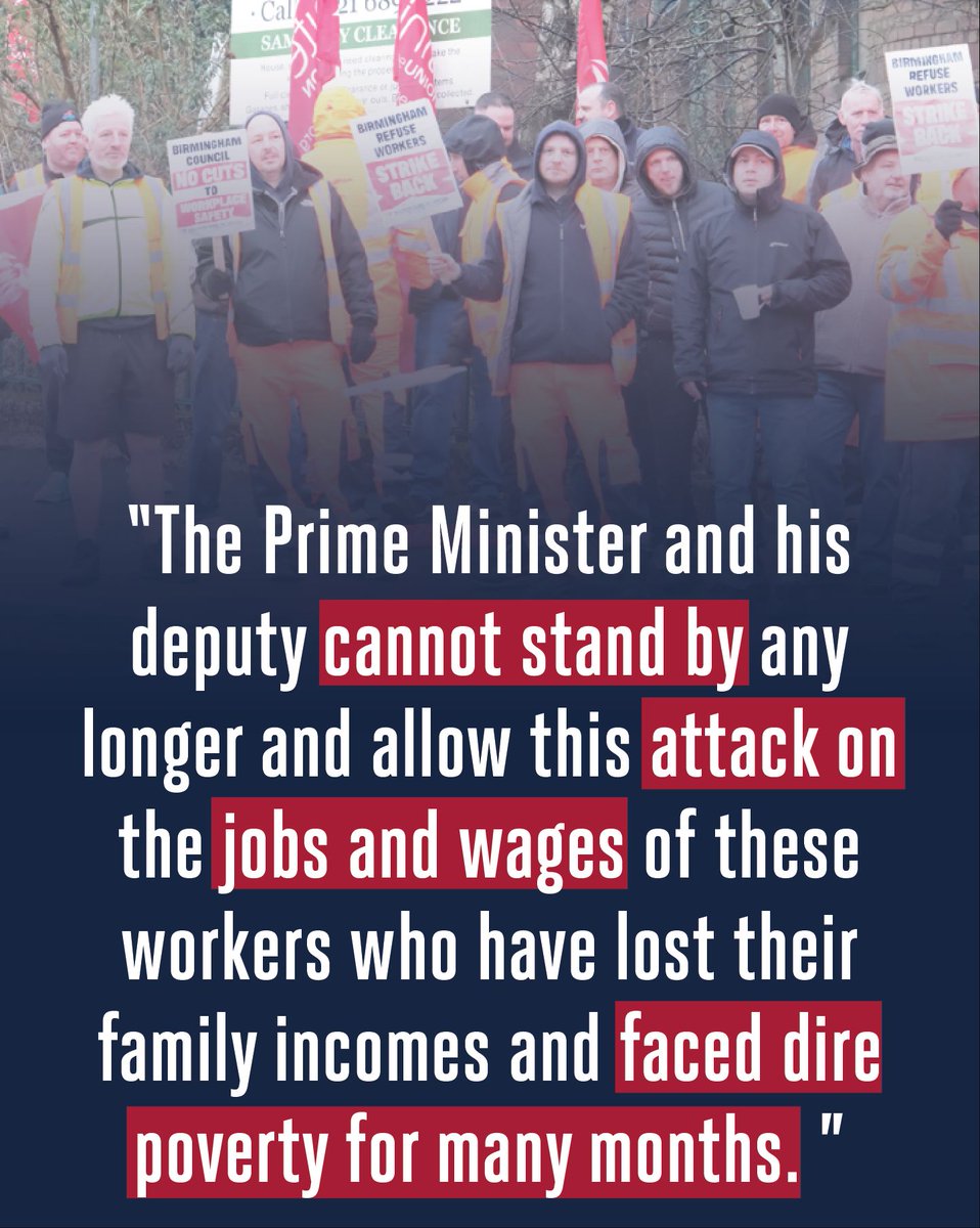 Fire Brigades Union (@fbunational) on Twitter photo Birmingham bin workers face pay cuts up to £8,000.
FBU general secretary <a href="/UnionSteveW/">Steve Wright</a> demands the Labour government force the council to halt cuts and compensate strikers for lost earnings. Birmingham bin workers face pay cuts up to £8,000.
FBU general secretary <a href="/UnionSteveW/">Steve Wright</a> demands the Labour government force the council to halt cuts and compensate strikers for lost earnings.