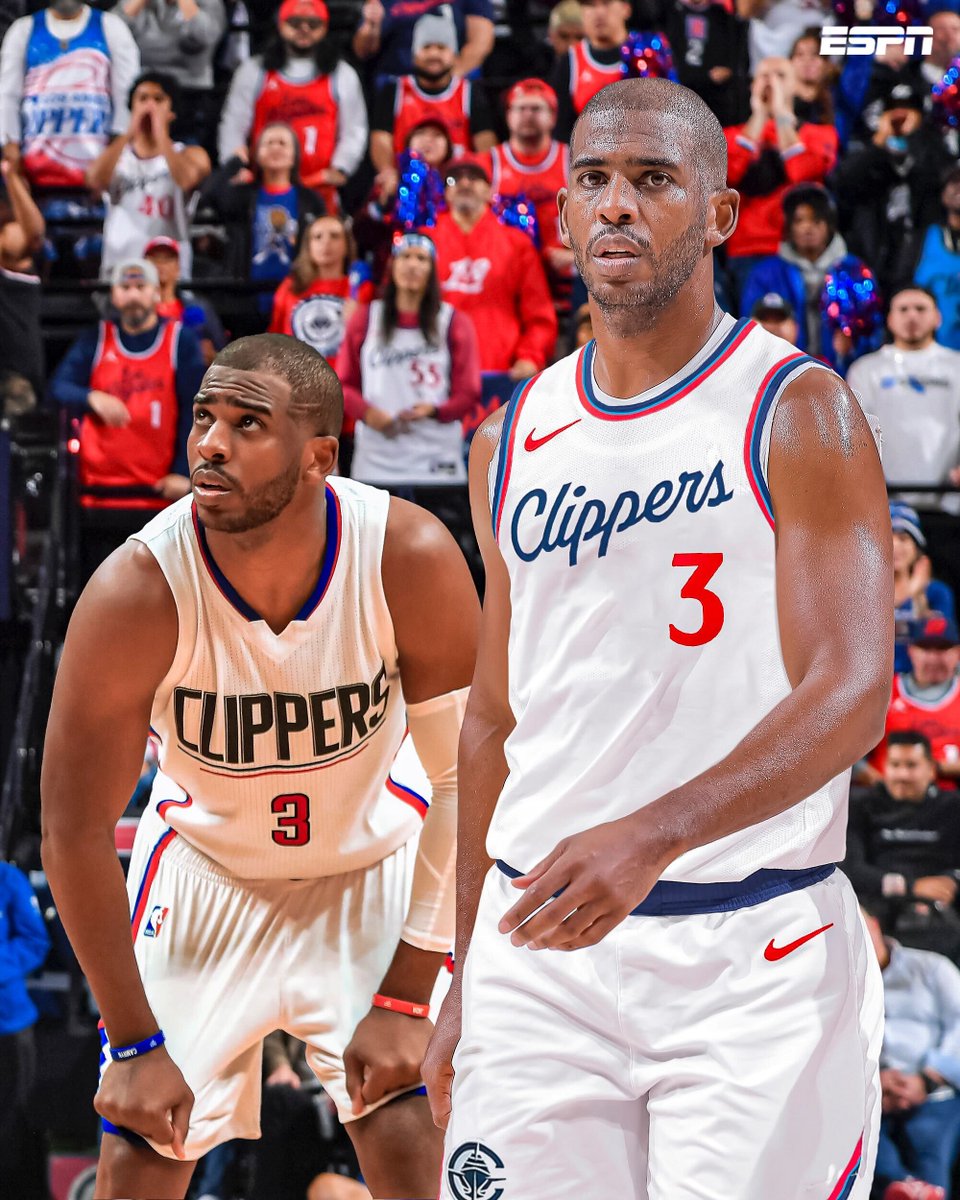 SportsCenter's tweet image. Old ➡️ New
CP3 is BACK with the Clippers 🔥
(via @ShamsCharania)