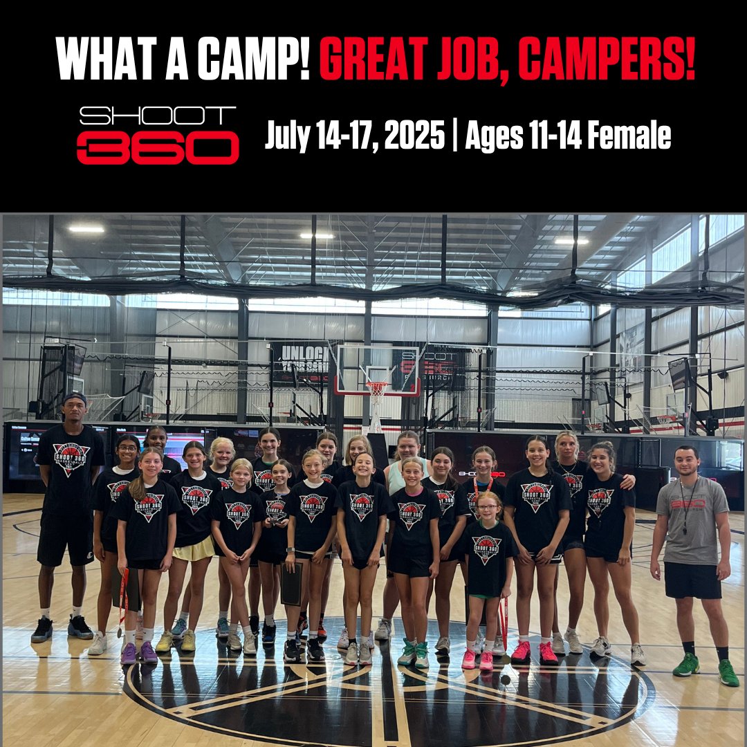 shoot360pgh's tweet image. 💥Huge congratulations to all our 11–14 girls camp athletes! You showed up with heart, pushed past limits, and brought the energy all week long. From fundamentals to confidence, the growth we saw was next level.🔥🏀
