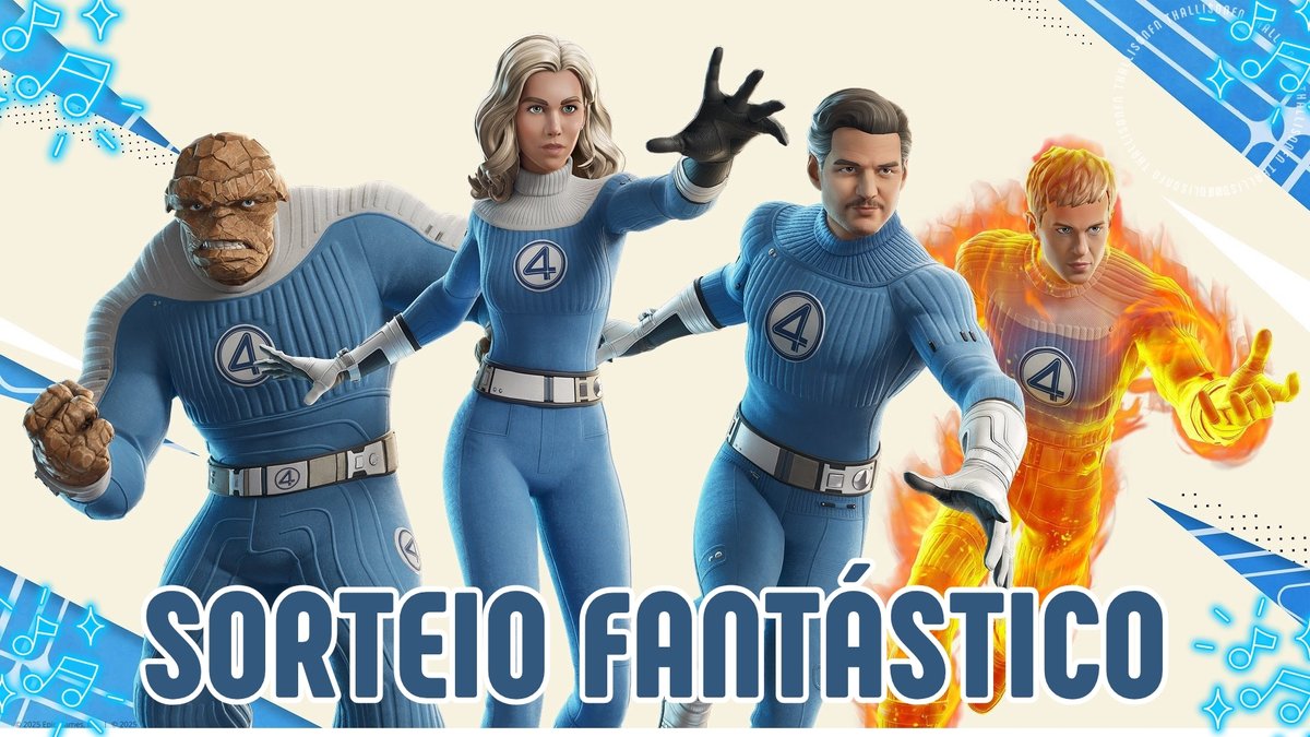 Thallison (@thallisonfn) on Twitter photo SORTEIO QUARTETO FANTÁSTICO!4⃣
1x Traje Tocha Humana, O Coisa, Senhor Fantástico ou Mulher Invisível.
- Seguir <a href="/ThallisonFN/">Thallison | Fortnite News🎉🎂</a>
- Republicar e Curtir
- Marcar dois amigos
Resultado: 25/07 📆 SORTEIO QUARTETO FANTÁSTICO!4⃣
1x Traje Tocha Humana, O Coisa, Senhor Fantástico ou Mulher Invisível.
- Seguir <a href="/ThallisonFN/">Thallison | Fortnite News🎉🎂</a>
- Republicar e Curtir
- Marcar dois amigos
Resultado: 25/07 📆