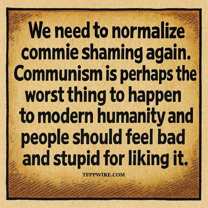 GuntherEagleman's tweet image. Make commie shaming great again!
