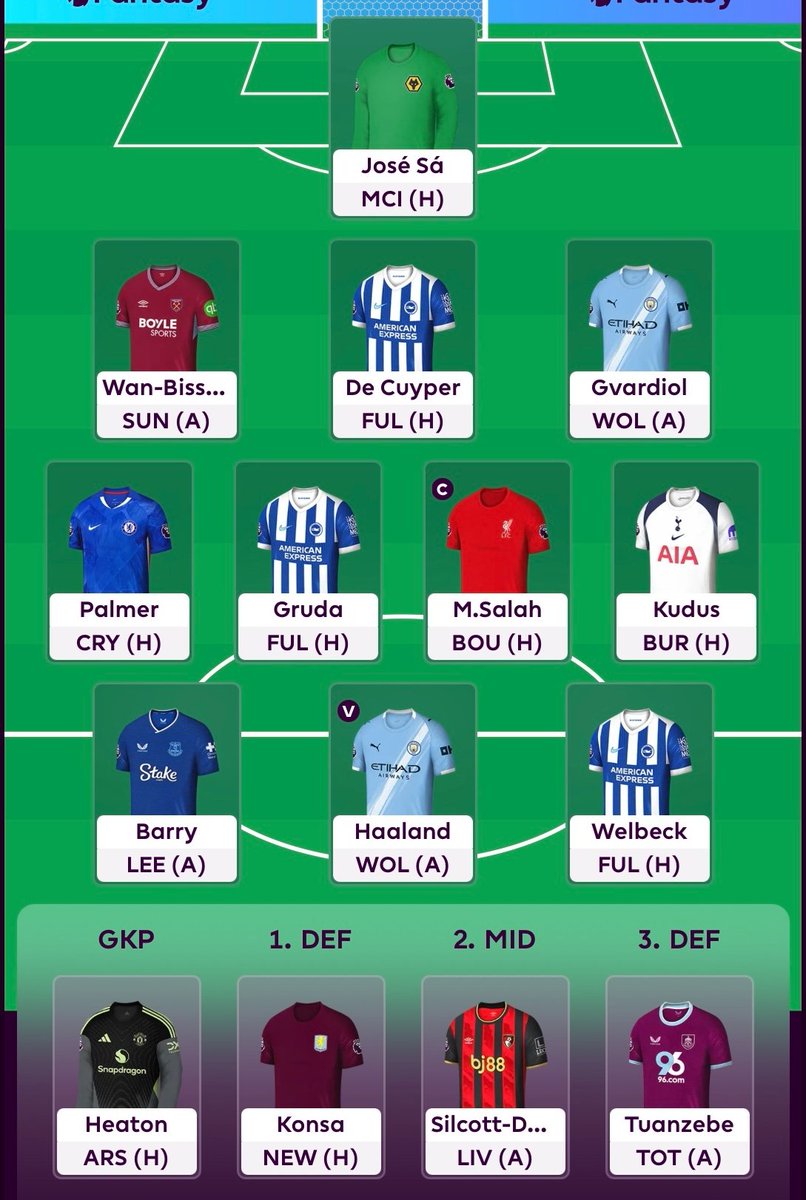 FFScout's tweet image. "A three-mium draft, you say? Here you go..."
Salah, Haaland, Palmer β