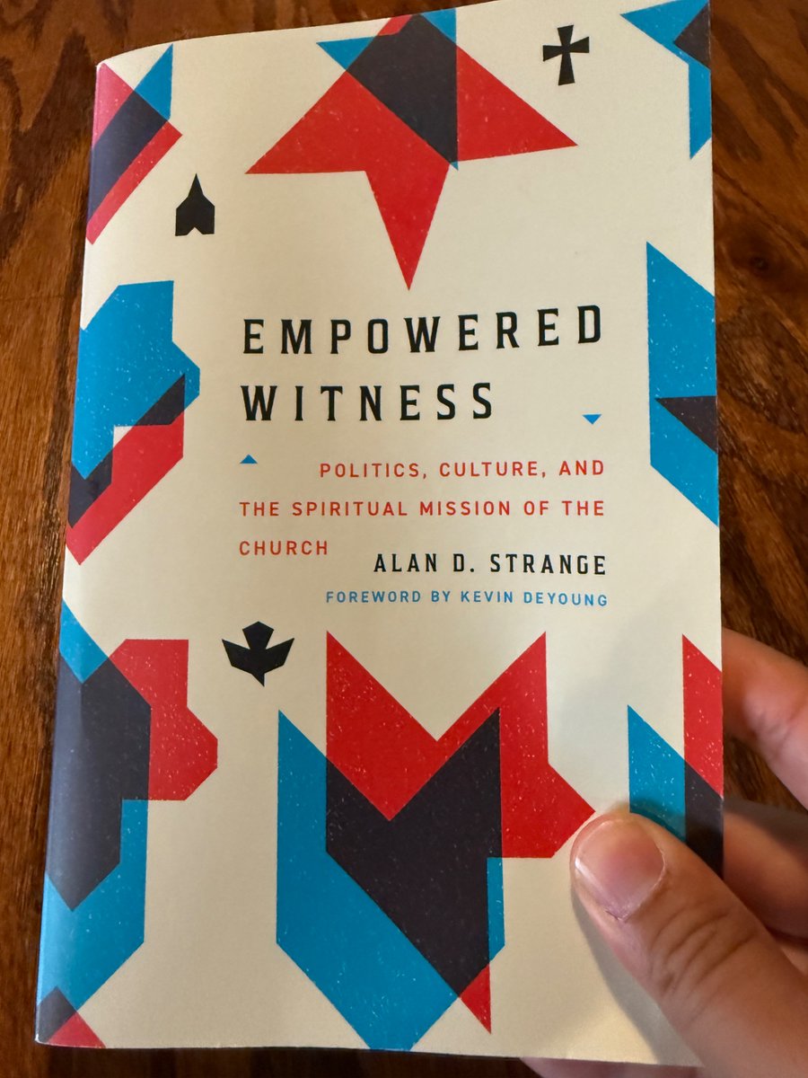 hmatthewlee's tweet image. I’m finding this book very helpful. I hope @RevKevDeYoung will consider Dr. Alan Strange for the #PCAGA study committee on Christian nationalism.