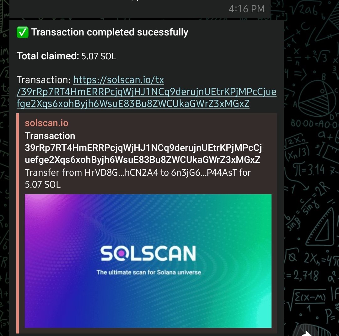_GM_DAO's tweet image. Creator fees successfully claimed
@Gmdot_fun @whalexcoin #sol