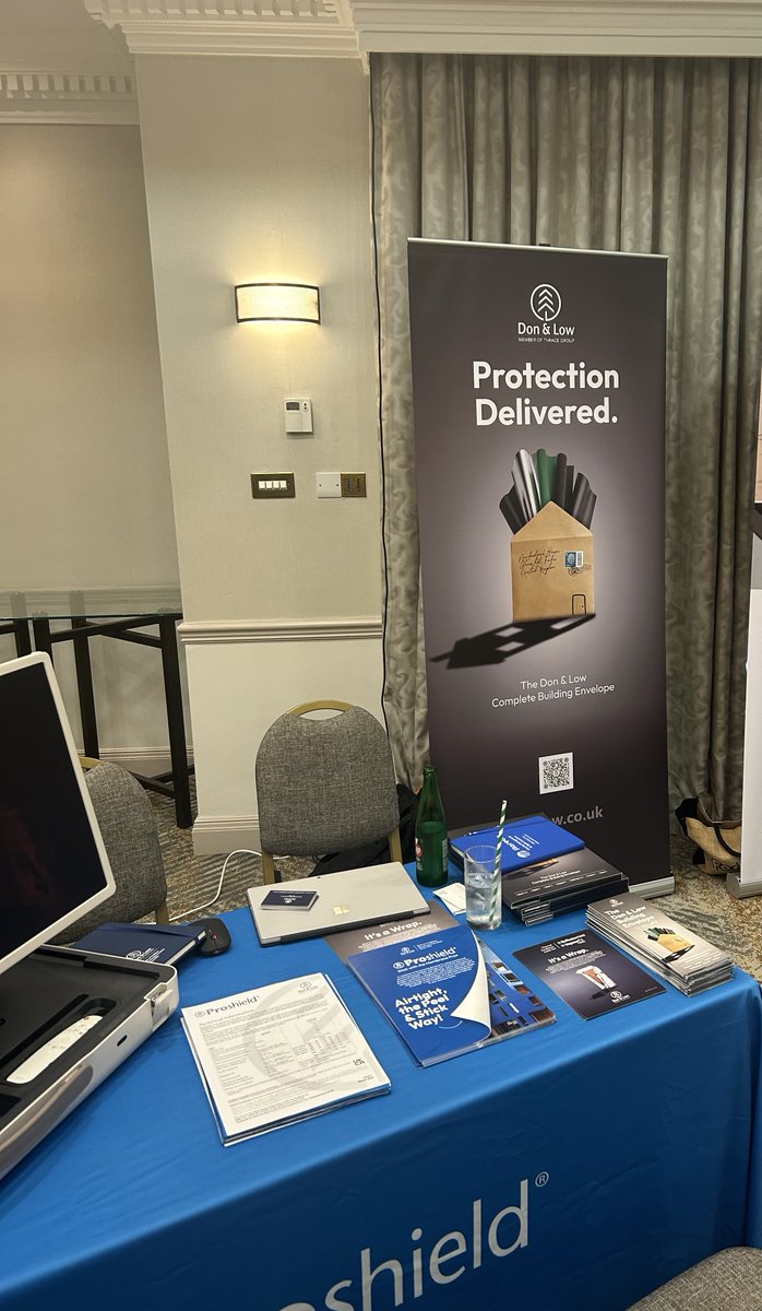 Another great day on the road for Don &amp; Low!
Mark Gray and Sean Whiteside joined today’s Specifi Architecture event in Liverpool, showcasing our full range of high-performance membranes — with a spotlight on Proshield®, our airtight, vapour-permeable solution that supports