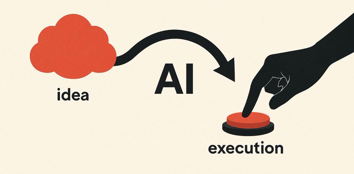 Every wave of technology removes friction.
AI removes the friction between idea and execution.
That’s not just faster.

It’s a different way of thinking. 🧠