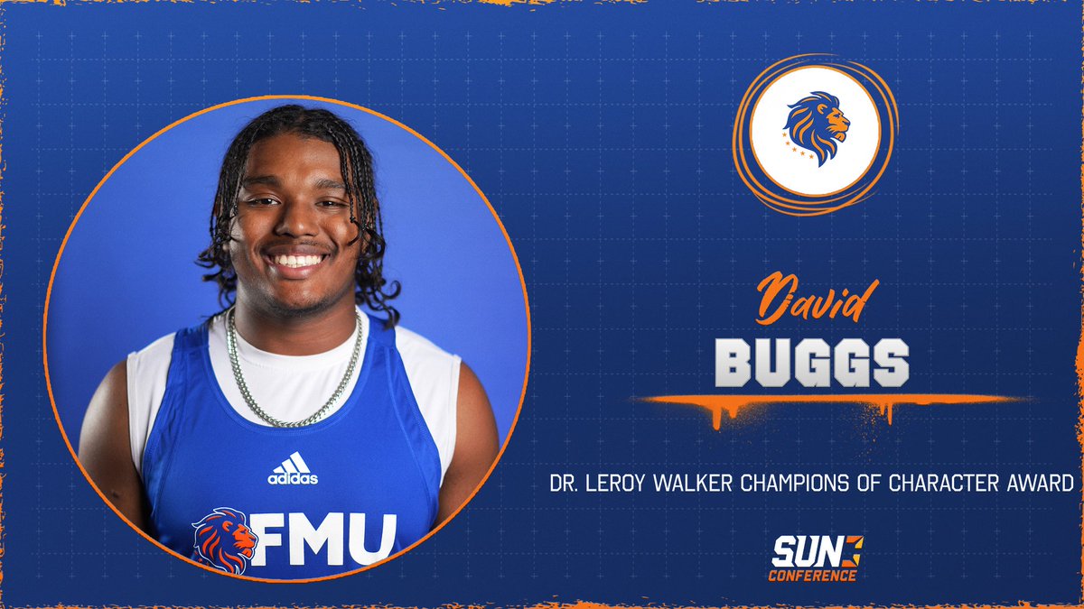 GoFmuLions's tweet image. Congrats to @FLMemorialUniv dual sport athlete @DavidBuggs12! He's the @SunConference nominee for the Dr. Leroy Walker #ChampionsofCharacter award!
This QB serves in campus ministry and works as a sound engineer at the Lou Rawls Center!
#fmu #hbcu #DavidBuggs #NAIA #SUN 🏈🏃🏾♂️