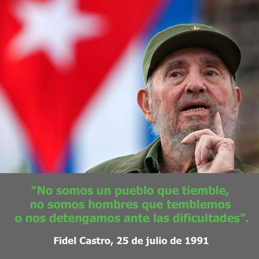 FSoldadodeIdeas's tweet image. 🎙️#FidelCastro: “No somos un pueblo que tiemble, no somos hombres que temblemos o nos detengamos ante las dificultades”.
👉 Discurso de #Fidel, 25 de julio de 1991 bit.ly/3ivN03C #FidelVive