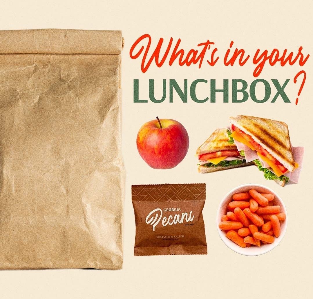 Soaking up the end of summer and planning for fall? Think about adding Georgia pecans to your school lunches this year! They are smart snacks for smart kids!! 🤍 #georgiapecans
