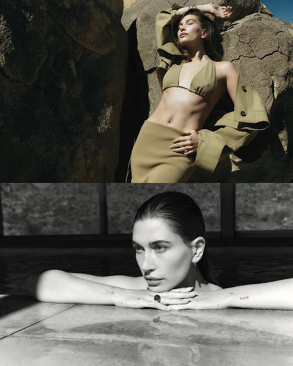 archiveshailey's tweet image. hailey bieber for vogue italia