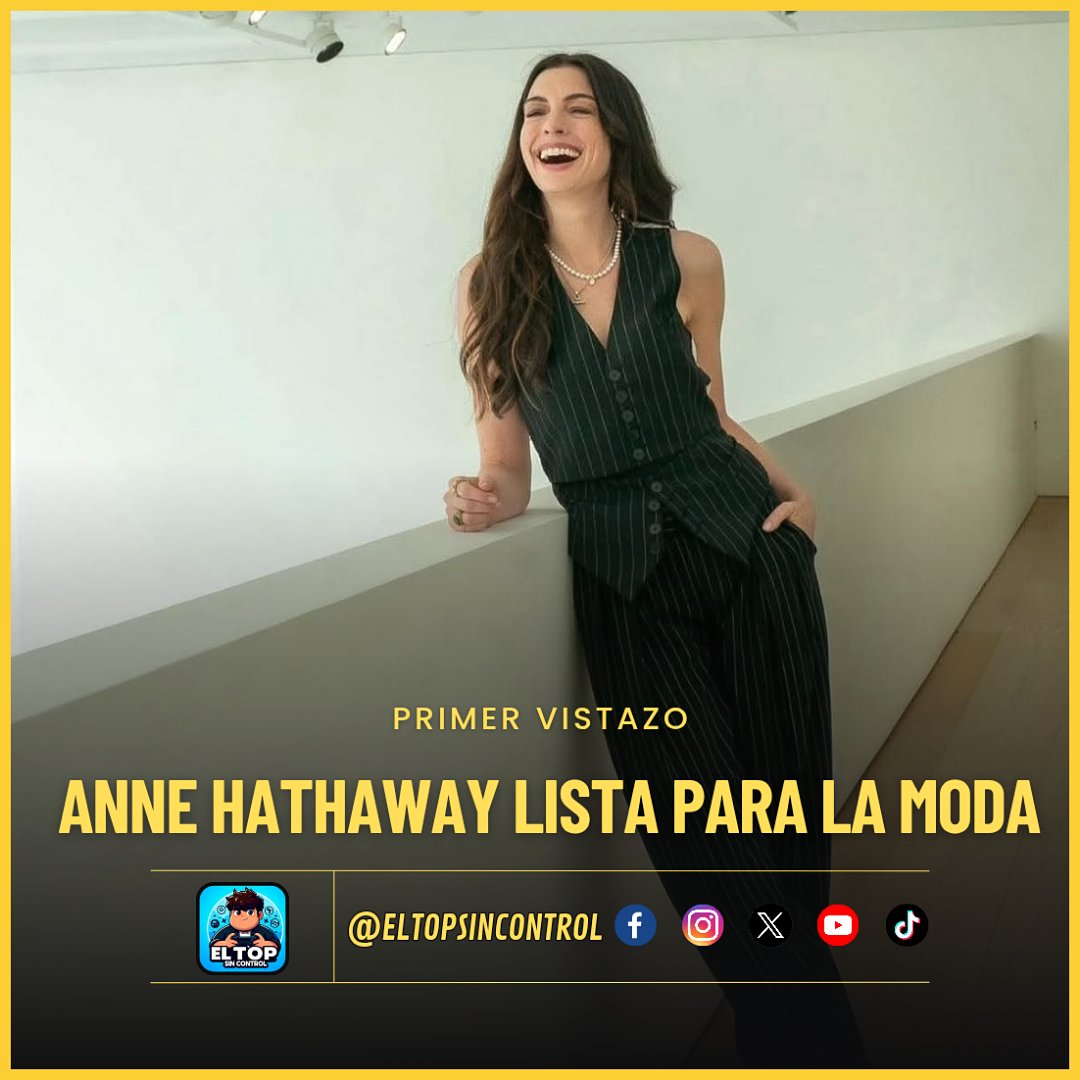 eltopsincontrol's tweet photo. Les compartimos el primer vistazo de #annehathaway en la secuela de #eldiablovistealamoda 💥 

La segunda película llegará a cines en Mayo del 2026. 💥 https://t.co/IiRnSlmJeA
