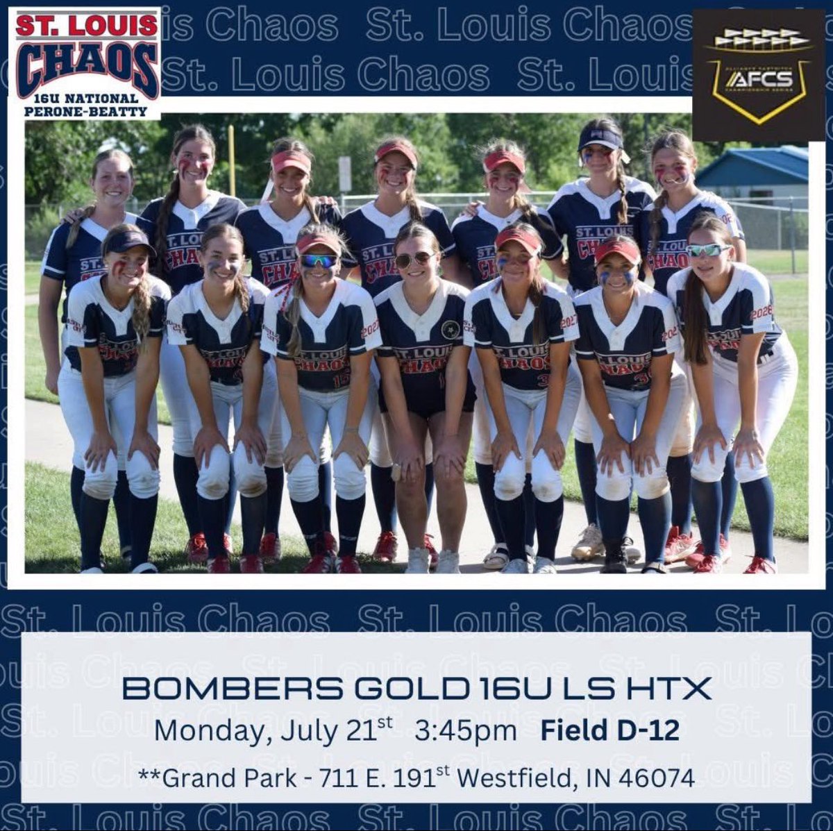 Peyton Purves (@ppurves2027) on Twitter photo Nationals start today! HERE WE GO!! <a href="/louis_chaos/">St. Louis Chaos 16U National Perone/Beatty</a> <a href="/ExtraInningSB/">EXTRA INNING SOFTBALL</a> <a href="/BSherSB/">Barb Sherwood</a> <a href="/stlchaoscoach96/">evan beatty</a> Nationals start today! HERE WE GO!! <a href="/louis_chaos/">St. Louis Chaos 16U National Perone/Beatty</a> <a href="/ExtraInningSB/">EXTRA INNING SOFTBALL</a> <a href="/BSherSB/">Barb Sherwood</a> <a href="/stlchaoscoach96/">evan beatty</a>