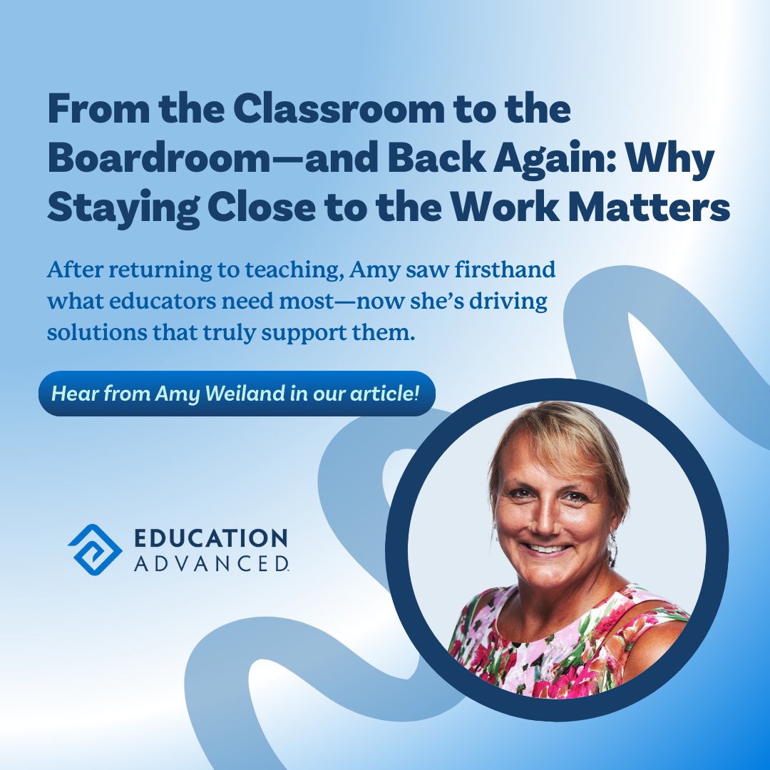 From teacher to EdTech leader—this story hits home. Making the leap from classroom to boardroom isn’t always easy, but it’s powerful when you carry that educator perspective into every decision. Read how our #Edvancer is shaping smarter tools for schools! educationadvanced.com/blog/from-the-…