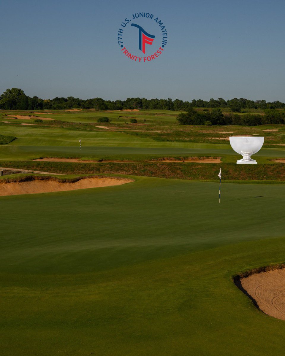 NGAgolf's tweet image. Omaha’s Trevor Gutschewski begins his title defense and Waco’s Jaxson Hinze is competing for the first time this week at the 77th #USJuniorAm at Trinity Forest Golf Club.
Follow their rounds: championships.usga.org/usjunioramateu…