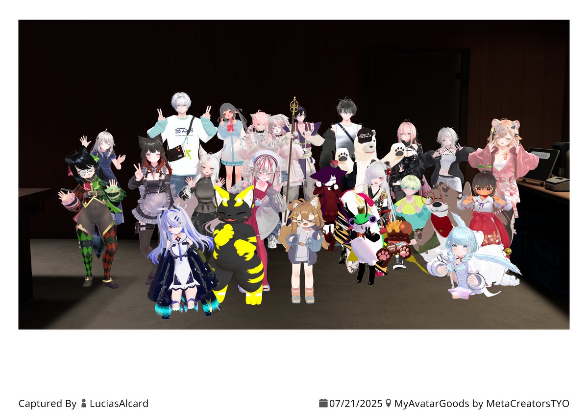 #VRCフジヤマ #myavatargoods 
たまたまこちらのイベントがあることをお聞きし参加してきました！
アクキー普通に欲しかったので割とがっつり作ろうと思います！
素敵なイベントをありがとうございました！