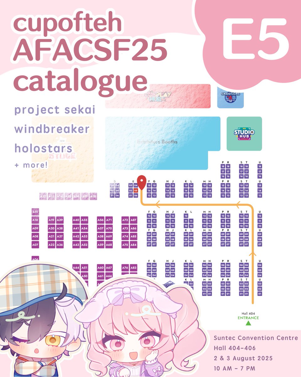 nyonsense's tweet image. Hi!!! I’m boothing at #afacsfsg25 at booth E5!! My first time solo booth so please drop by and say hello 🥺🥺🫶 im very nervous
(1/2)
#afacsf25 #afacsf25catalogue