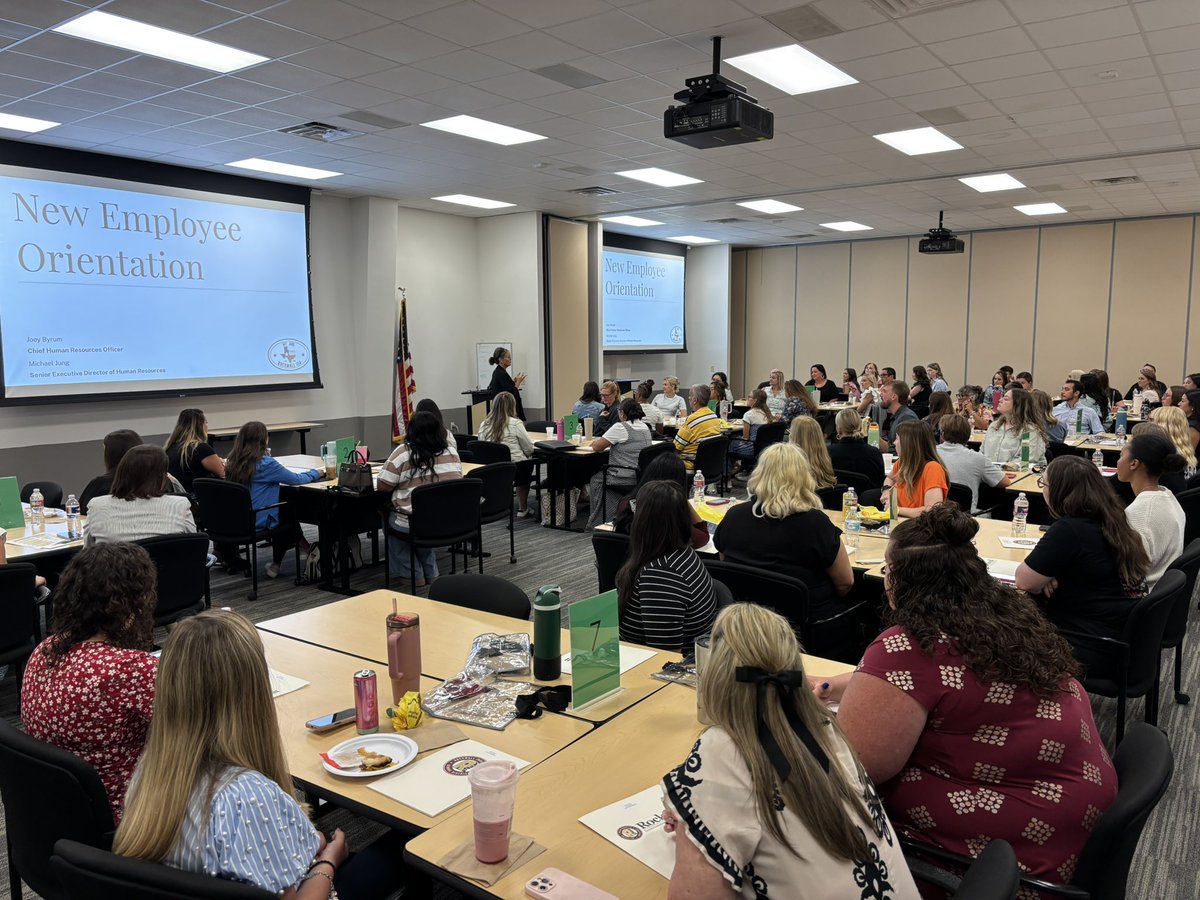 RockwallISD_HR's tweet image. Our final big group New Employee Orientation of the summer! Welcome to @rockwallschools! Best school district in TX!
Thank you again to Prose Greenbriar for sponsoring today’s orientation!