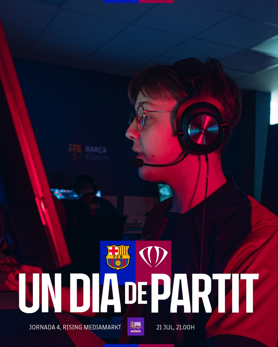🔥UN DIA DE PARTIT🔥

A pel primer lloc del grup 👊

🆚<a href="/DNSTYgg/">DNSTY</a> - Bo3 | #RisingMediaMarkt
⏰21:00
📺twitch.tv/FCBarcelona | twitch.tv/LVPes2